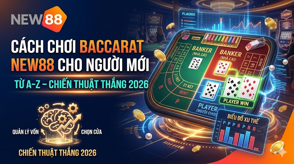 Cách chơi baccarat NEW88 từ A đến Z cho người mới