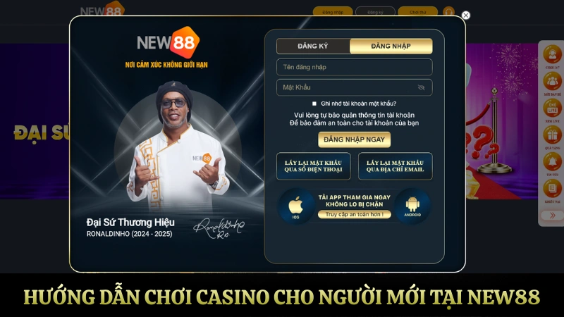 Hướng dẫn chơi casino NEW88 cho người mới bắt đầu với các bàn baccarat và roulette